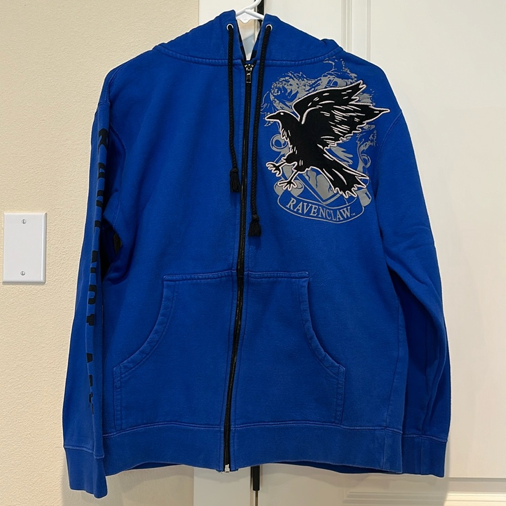 Wizard of world Harry Potter universal studio Ravenclaw zip hoodie jacket small